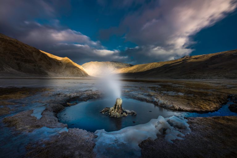 Puga Geo Thermal, Winter, Ladakh