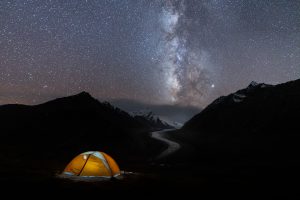 Night Camping close to Drang Drung Glacier and Milkyway Ladakh