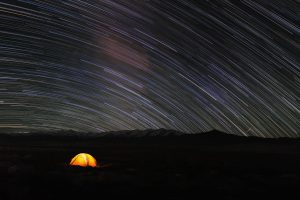 Startrail in Himalayas