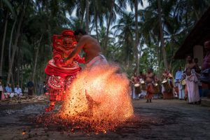 Initiation of Theyyam performance