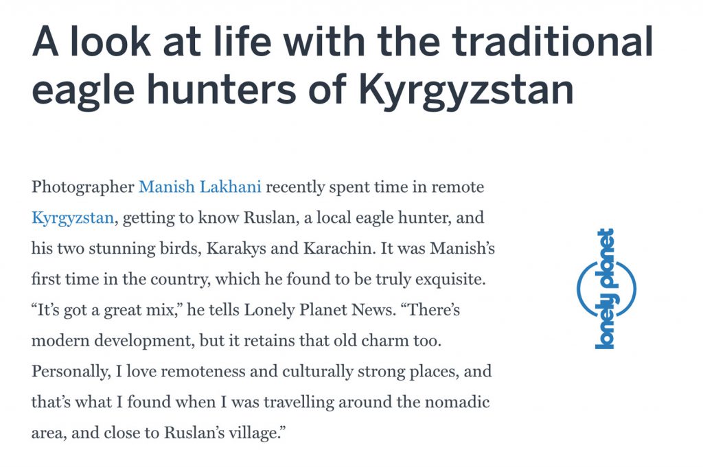 Eagle Hunter from Kyrgyzstan, Lonely Planet